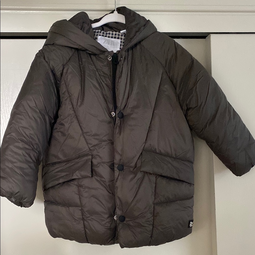 Kids Gray Puffer Jacket